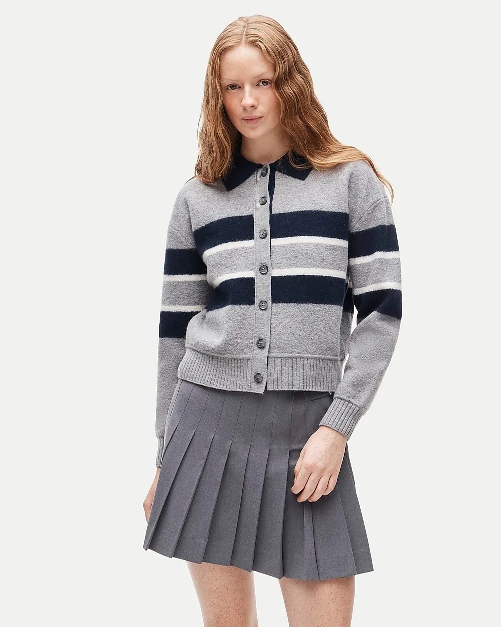 Rugby Sweater-Jacket in Boiled Merino Wool by J.Crew