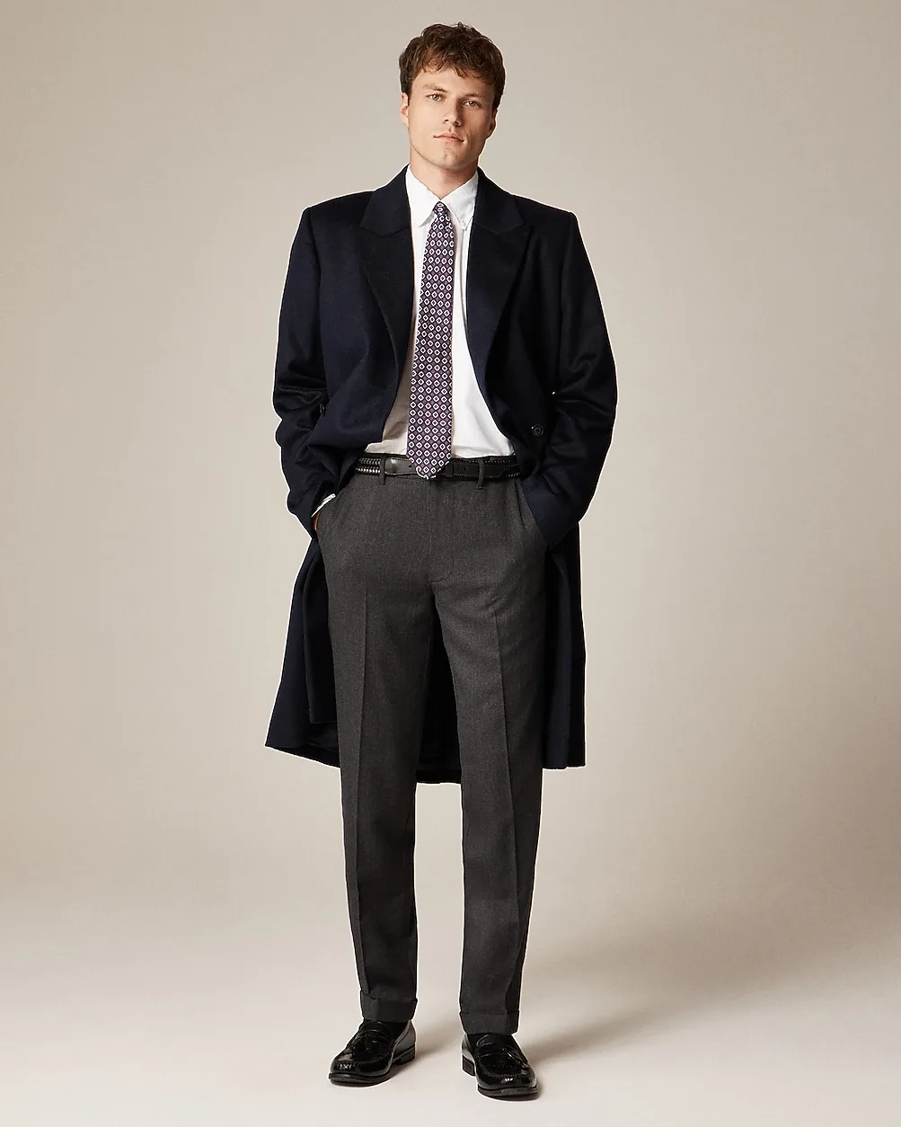 Double-Breasted Topcoat in English Merino Wool by J.Crew