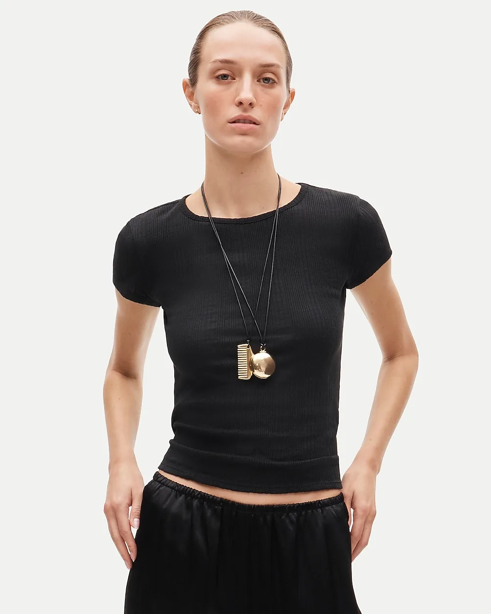Pointelle Crewneck T-Shirt by J.Crew