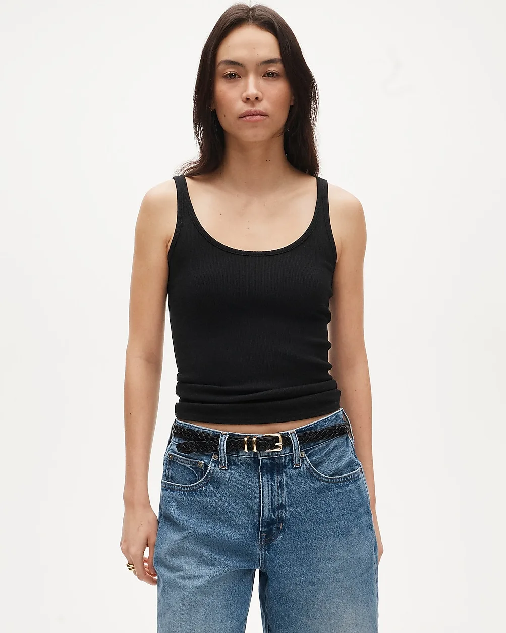 Perfect Rib Scoopneck Tank Top by J.Crew