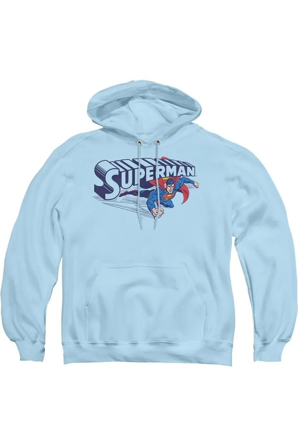 Superman Under Logo Pull Over Hoodie / Hooded Sweatshirt