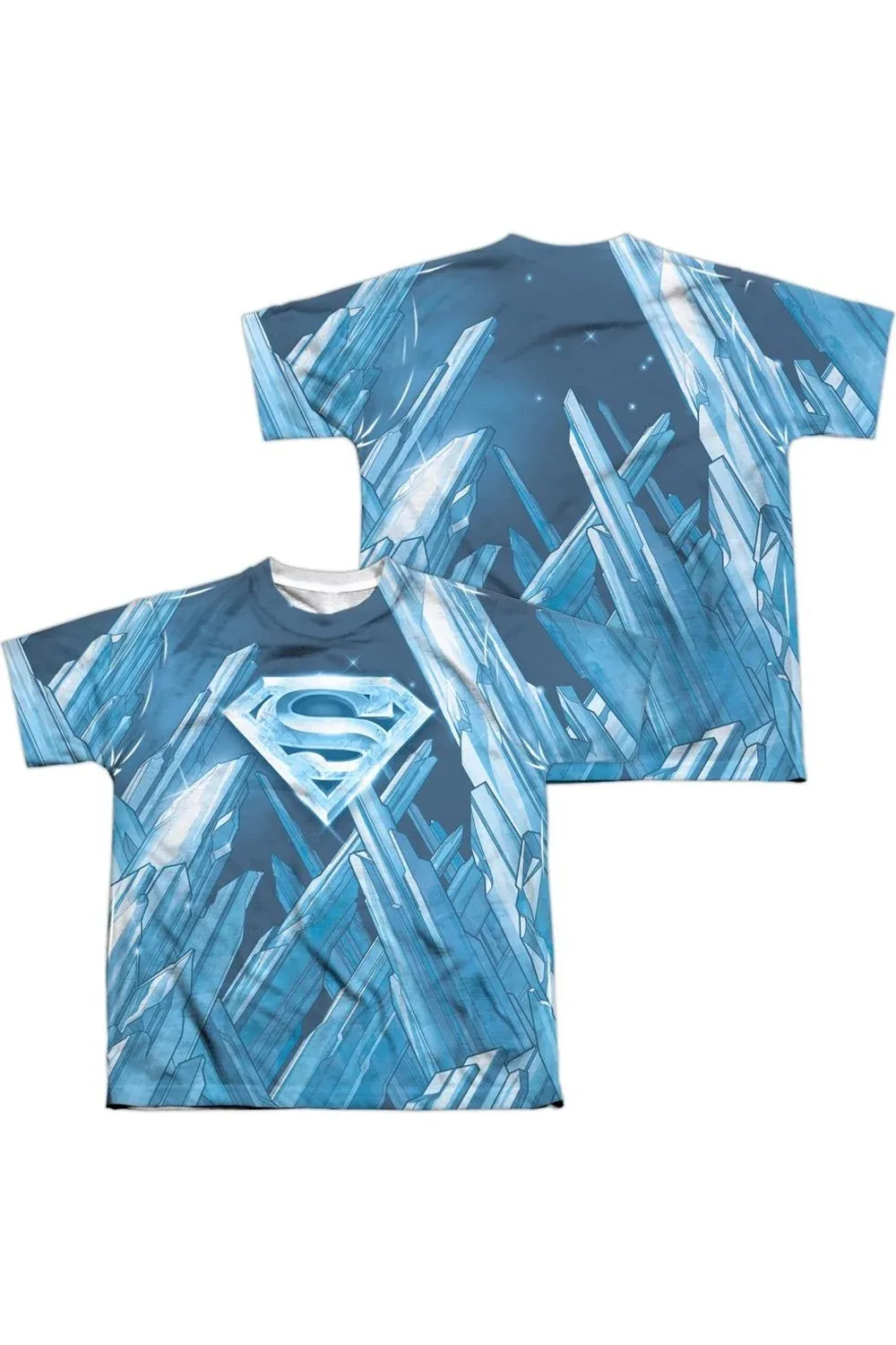 Superman Solitude Short Sleeve Poly Crew Tee / T-Shirt by Gildan