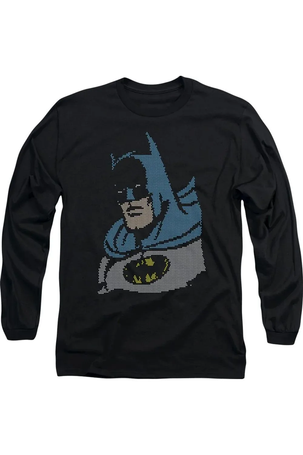 DC Comics Lite Brite Batman Long Sleeve Tee / T-Shirt by Gildan