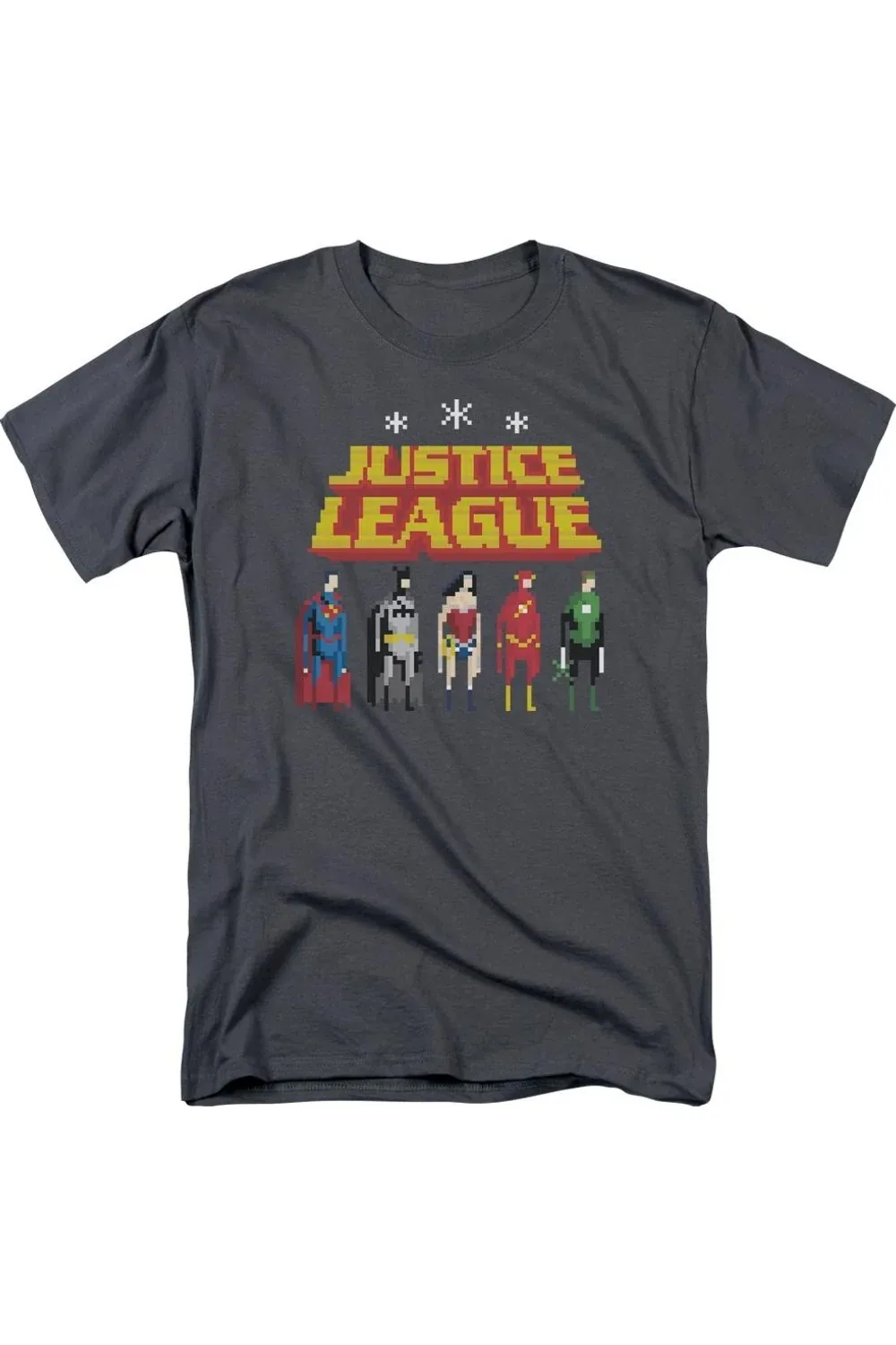Justice League of America Standing Below Short Sleeve Tee / T-Shirt by Gildan