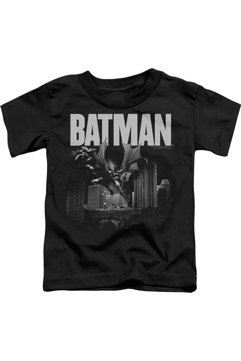 Batman Light Blueline Short Sleeve Tee / T-Shirt by Gildan