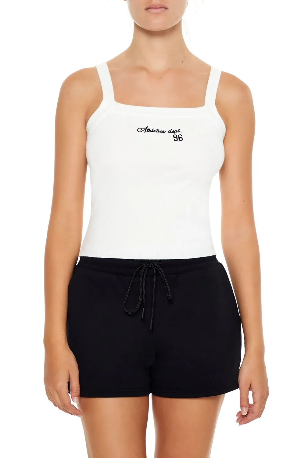 Sweater-Knit Athletics Dept Cami by Forever 21