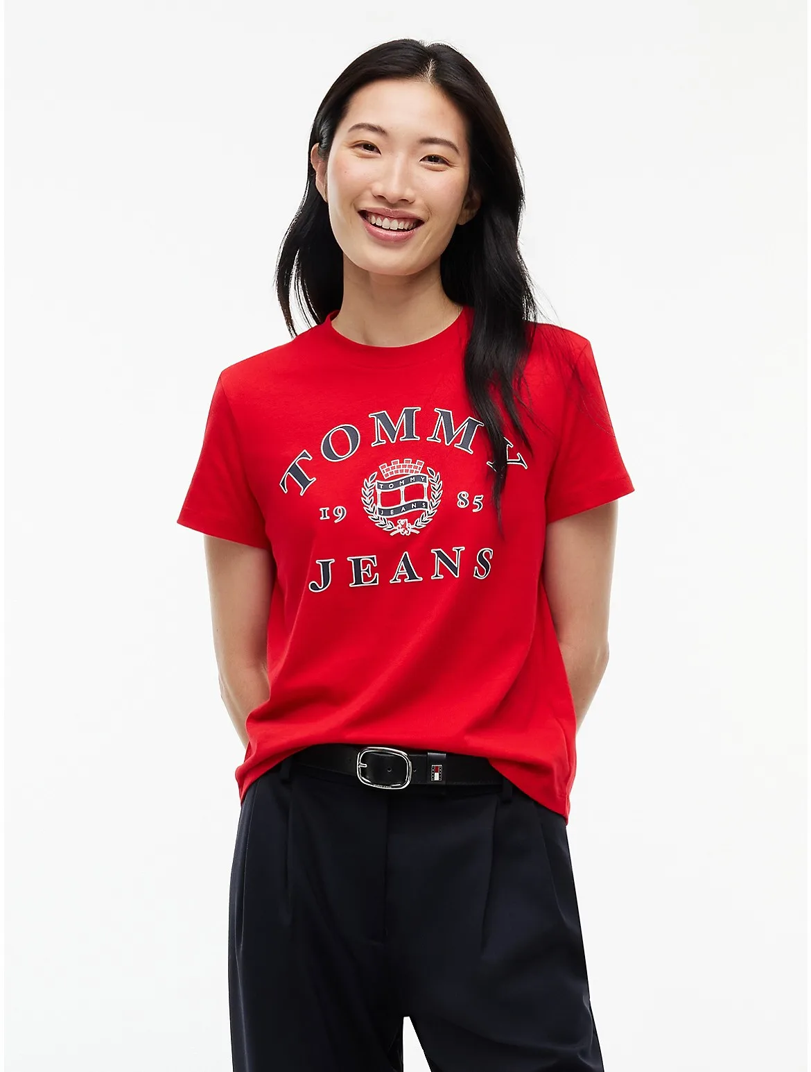 Tommy Jeans Varsity Crest Logo T-Shirt by Tommy Hilfiger