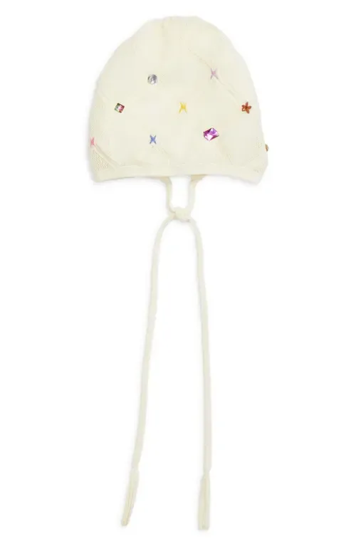 Cotton Lattice Stitch Beanie by YanYan
