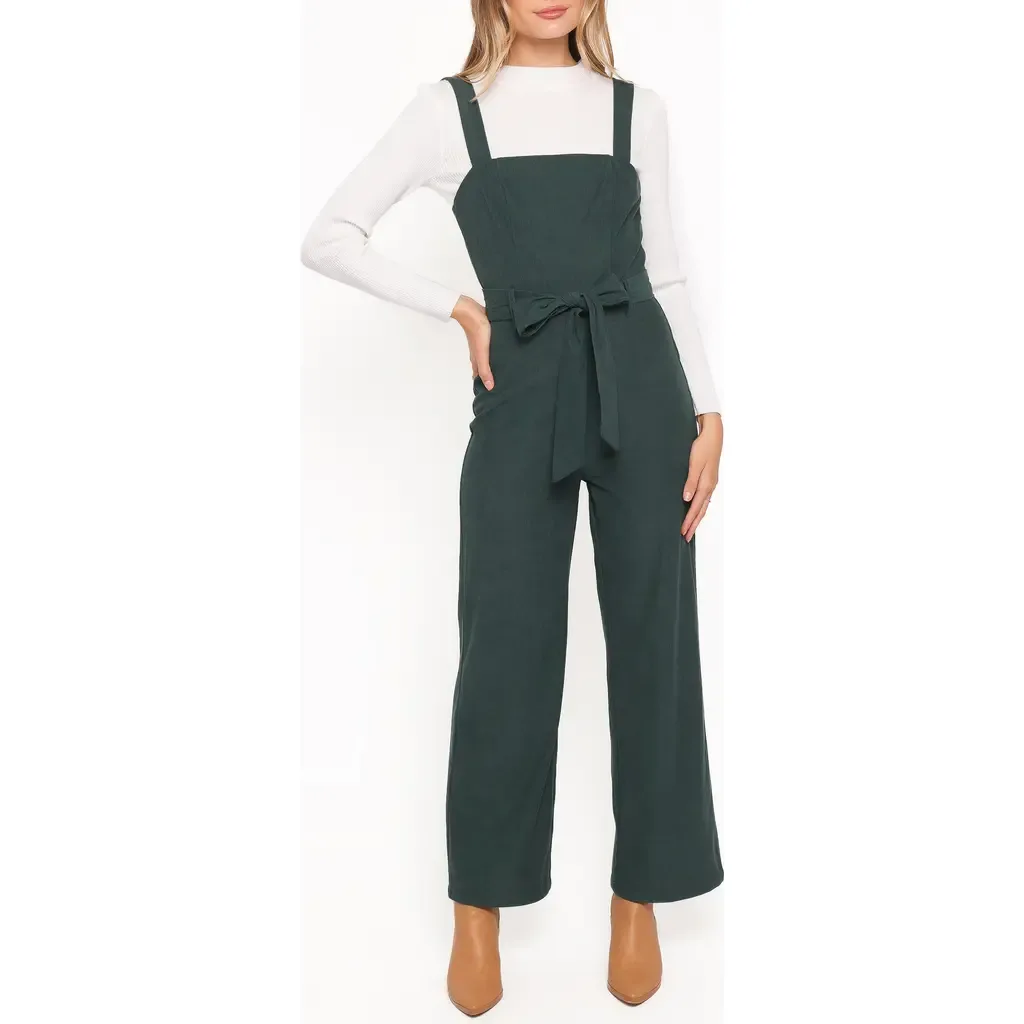Selena Belted Corduroy Overalls by Petal & Pup