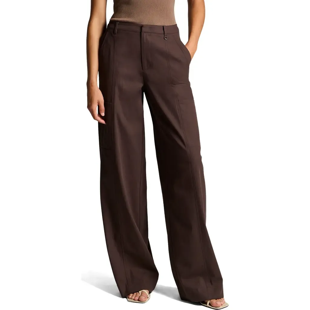 Mid Rise Wide Leg Panel Pants by Vince