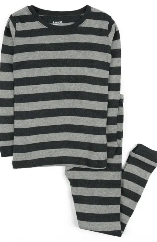 Cotton Two-Piece Pajamas, Stripes, Solids & Tie Dye by Leveret