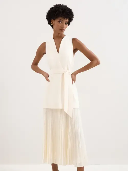Pia Pleated Midi Dress by Phase Eight