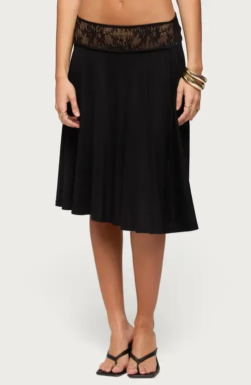Winonah Lace Waistband A-Line Skirt