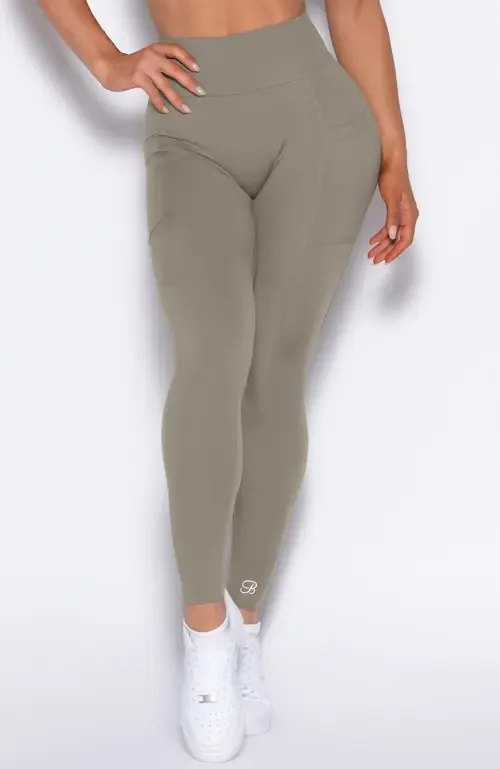 Define Leggings - Stone by Bombshell Sportswear