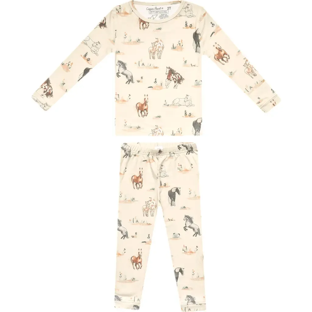 Long Sleeve Two-Piece Pajamas by Copper Pearl