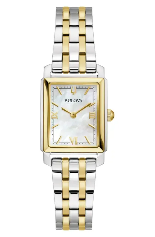 Sutton Mother-of-Pearl Bracelet Watch, 21mm by BULOVA