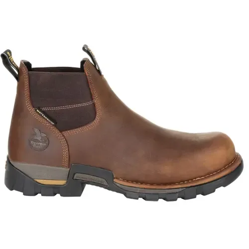 Eagle One Steel Toe Waterproof Chelsea Work Boot by Georgia Boot