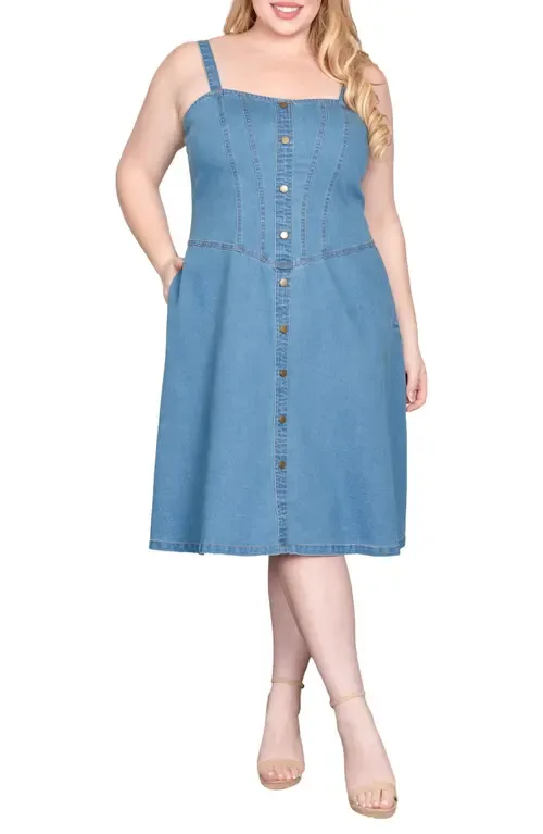 Cotton Blend Denim Dress by Standards & Practices