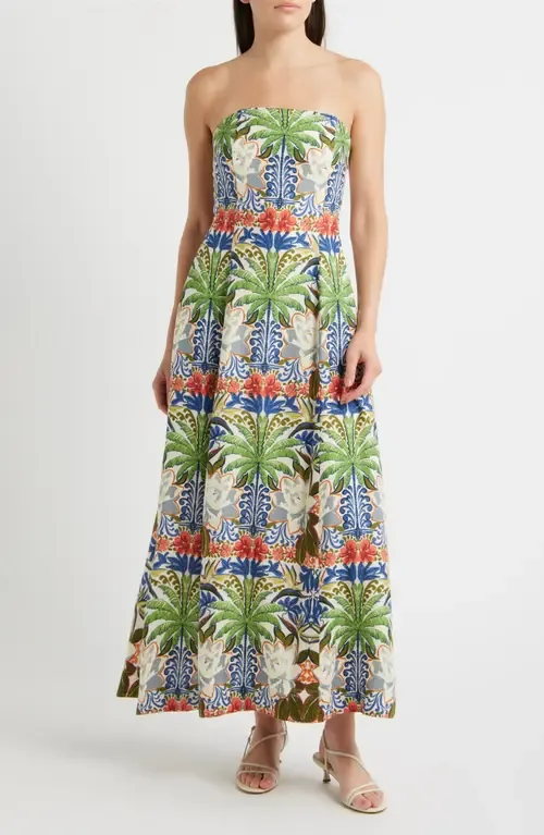 Print Strapless Maxi Dress by Parker