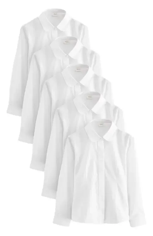 5-Pack Uniform Regular Fit Button-Up Shirts by NEXT