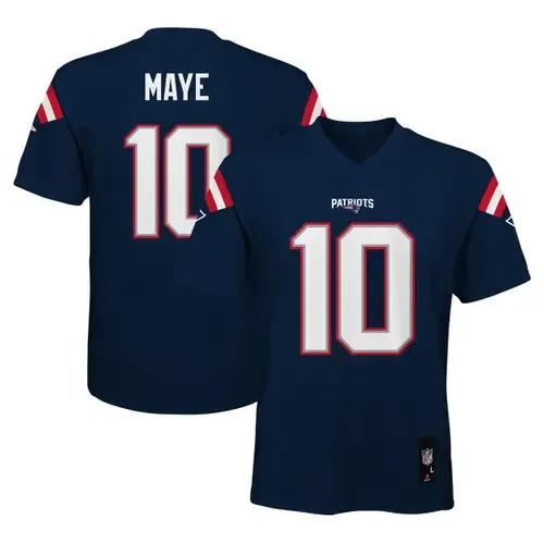 Drake Maye New England Patriots Replica Player Jersey by Outerstuff