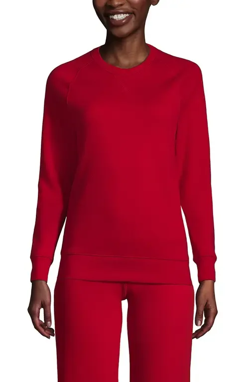 School Uniform Long Sleeve Crewneck Sweatshirt by Lands' End