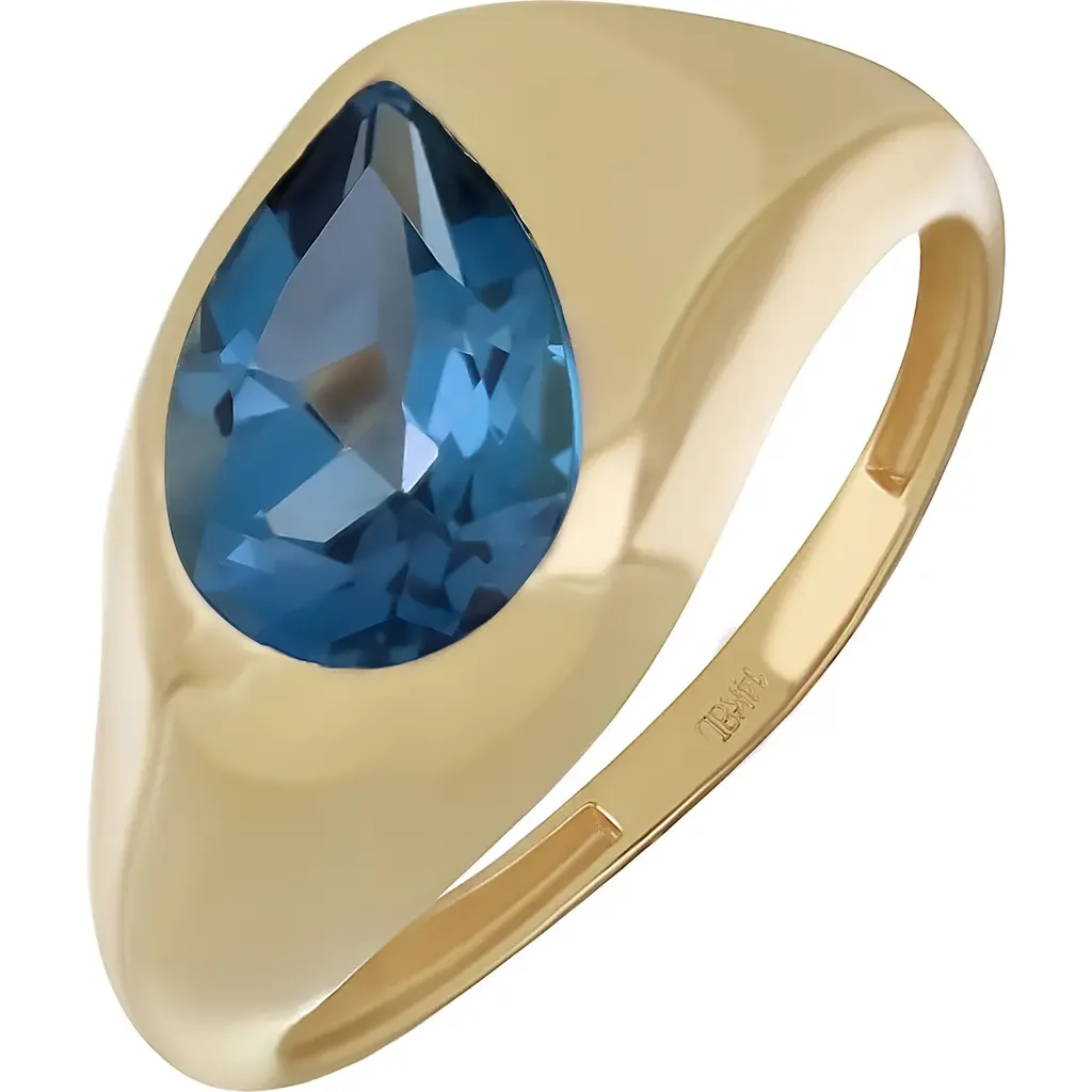 Chunky Topaz Ring by Bony Levy
