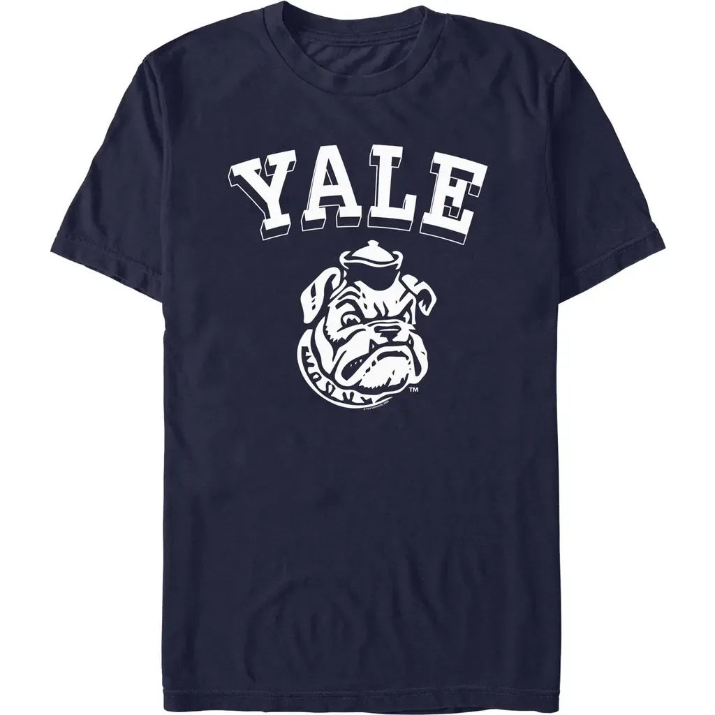 Handsome Dan Face Short Sleeve Graphic T-Shirt by Yale University