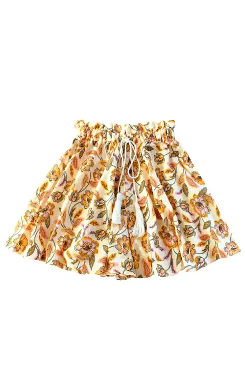 Sekar Floral Skort High-Waisted Cotton Skirt Shorts by BRUNNA.CO
