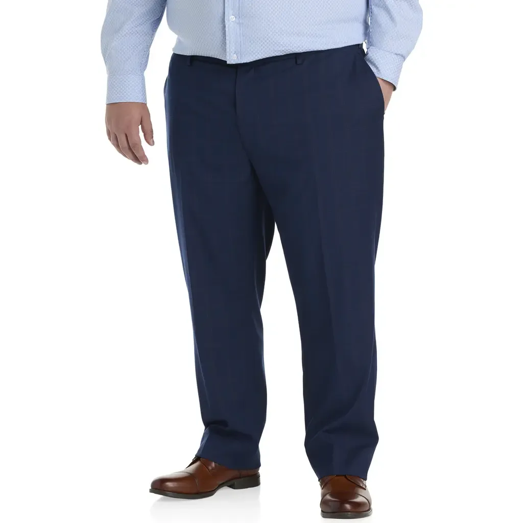 Windowpane Suit Pants by Oak Hill by DXL