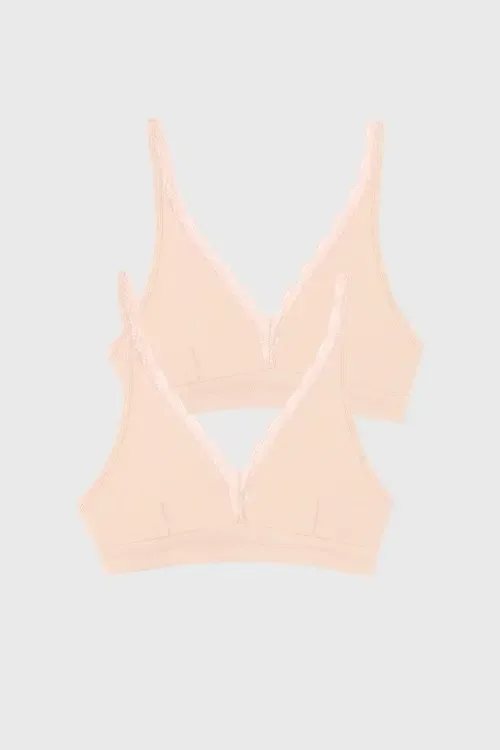 Lace Plunge Two Pack by Stripe & Stare