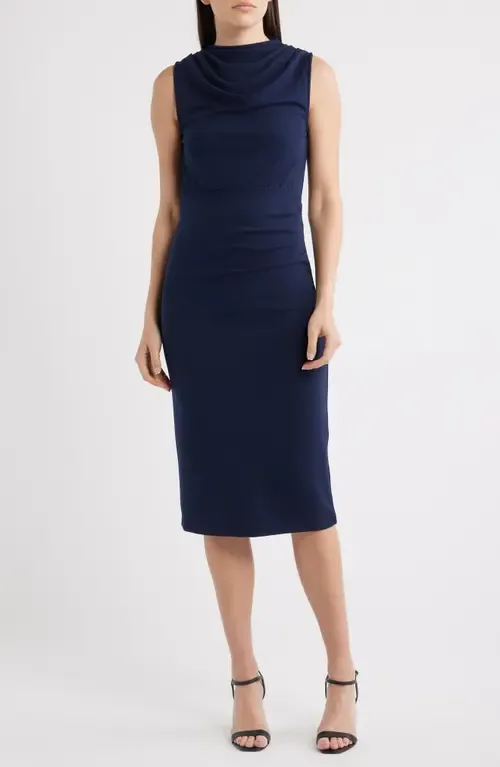 Kim Drape Sleeveless Dress by NIKKI LUND