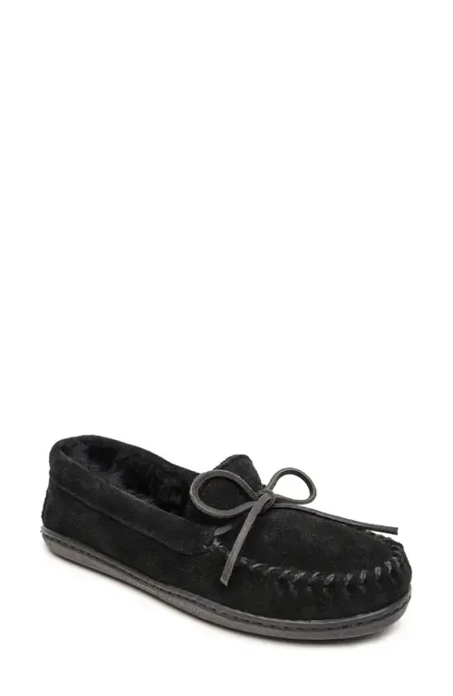 Genuine Shearling Lined Driving Shoe by Minnetonka