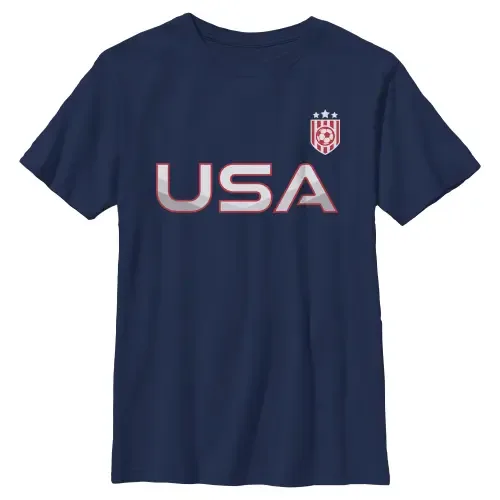USA Active Crest Graphic Short Sleeve T-Shirt by Lost Gods