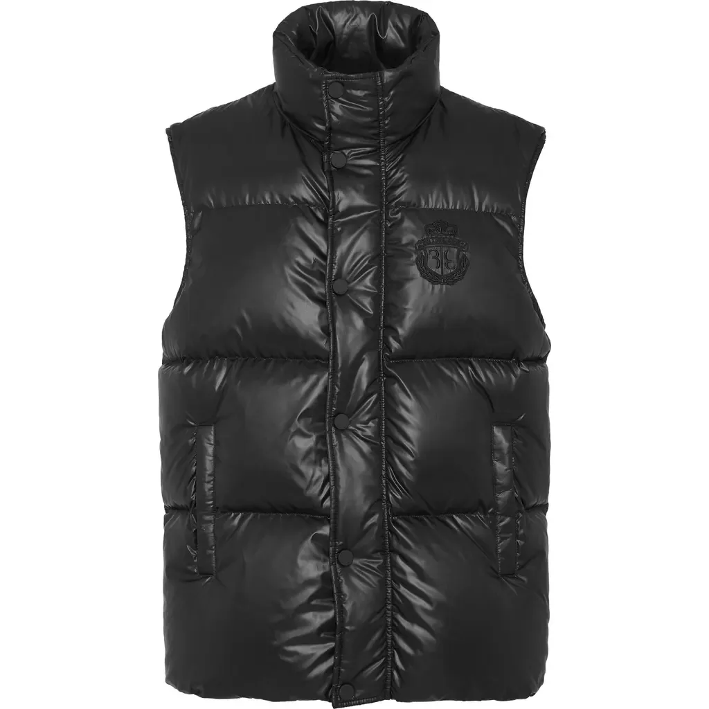 Short Vest Men in Black by BILLIONAIRE