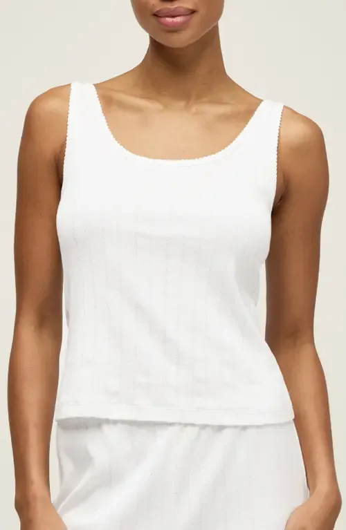 Pima Cotton Pointelle Tank by Petite Plume