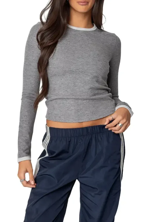 Meghan Waffle Knit Top by EDIKTED