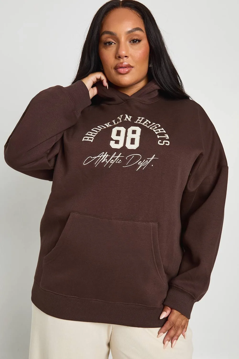 Brooklyn Heights 98 Oversized Hoodie by boohoo
