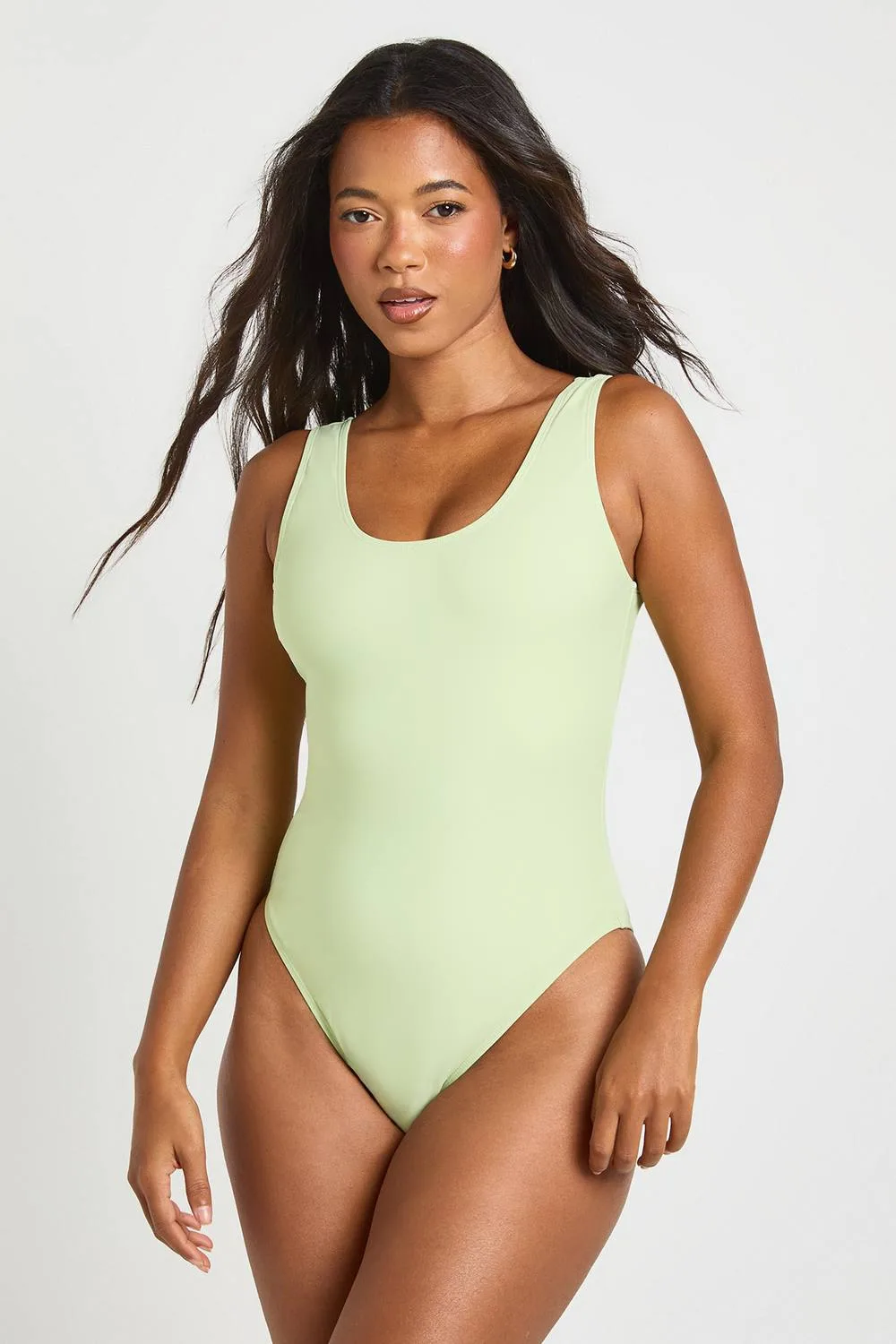 Essentials Scoop Swimsuit by boohoo
