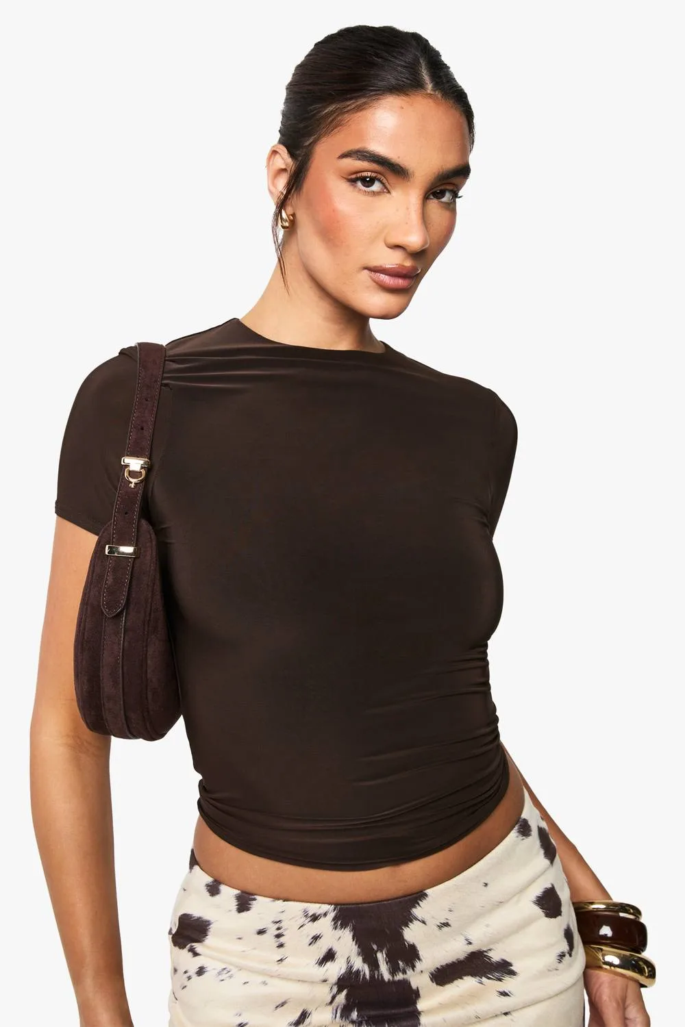 Double Layer Slinky Fitted Top
