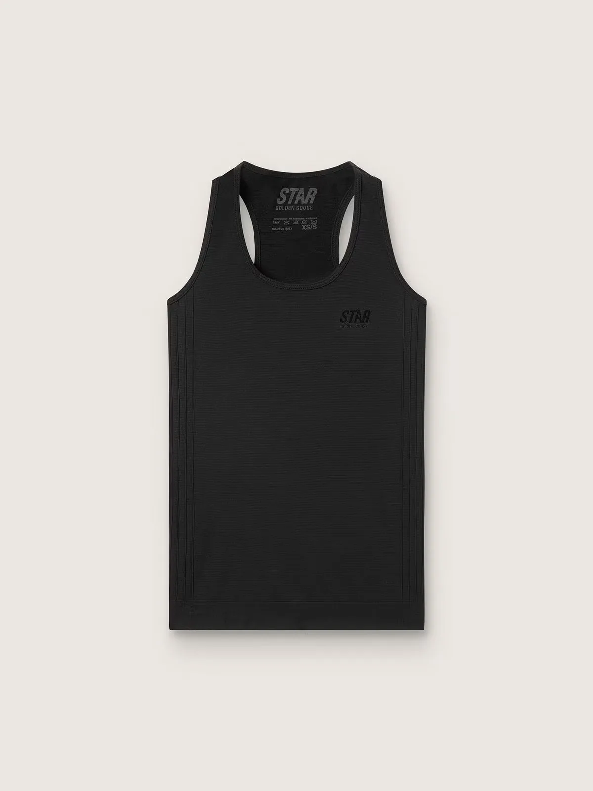 Black Sports Tank Top by Golden Goose