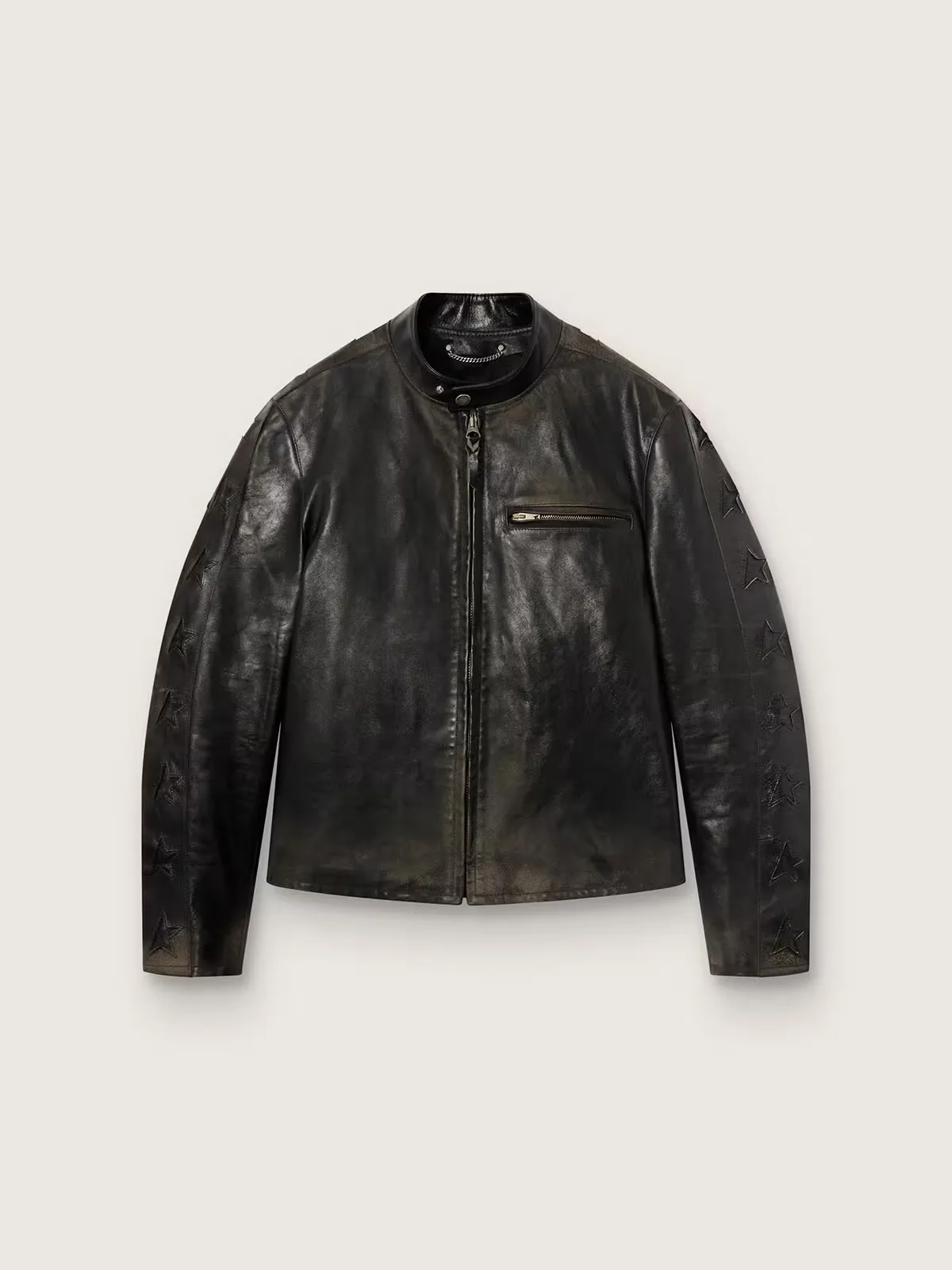 Leather Biker Jacket by Golden Goose