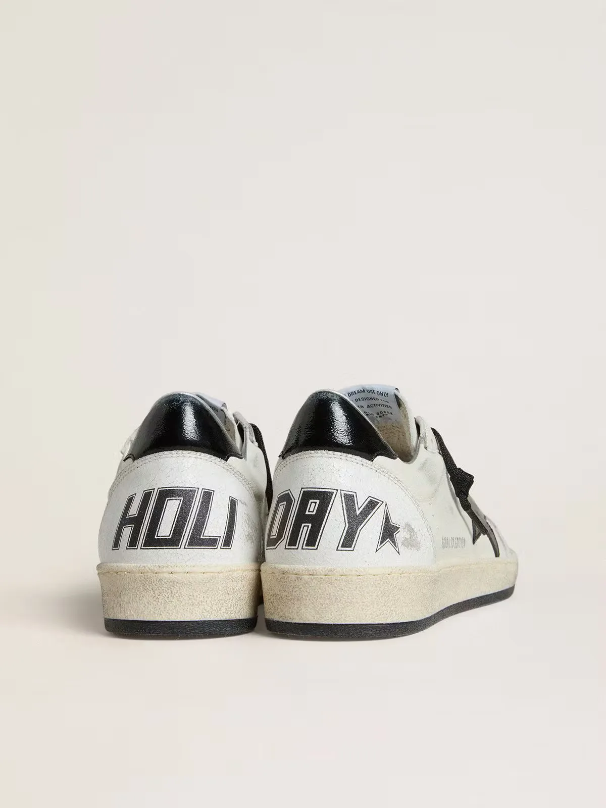 Ball Star Wishes in Nappa with Black Naplak Star and Heel Tab by Golden Goose