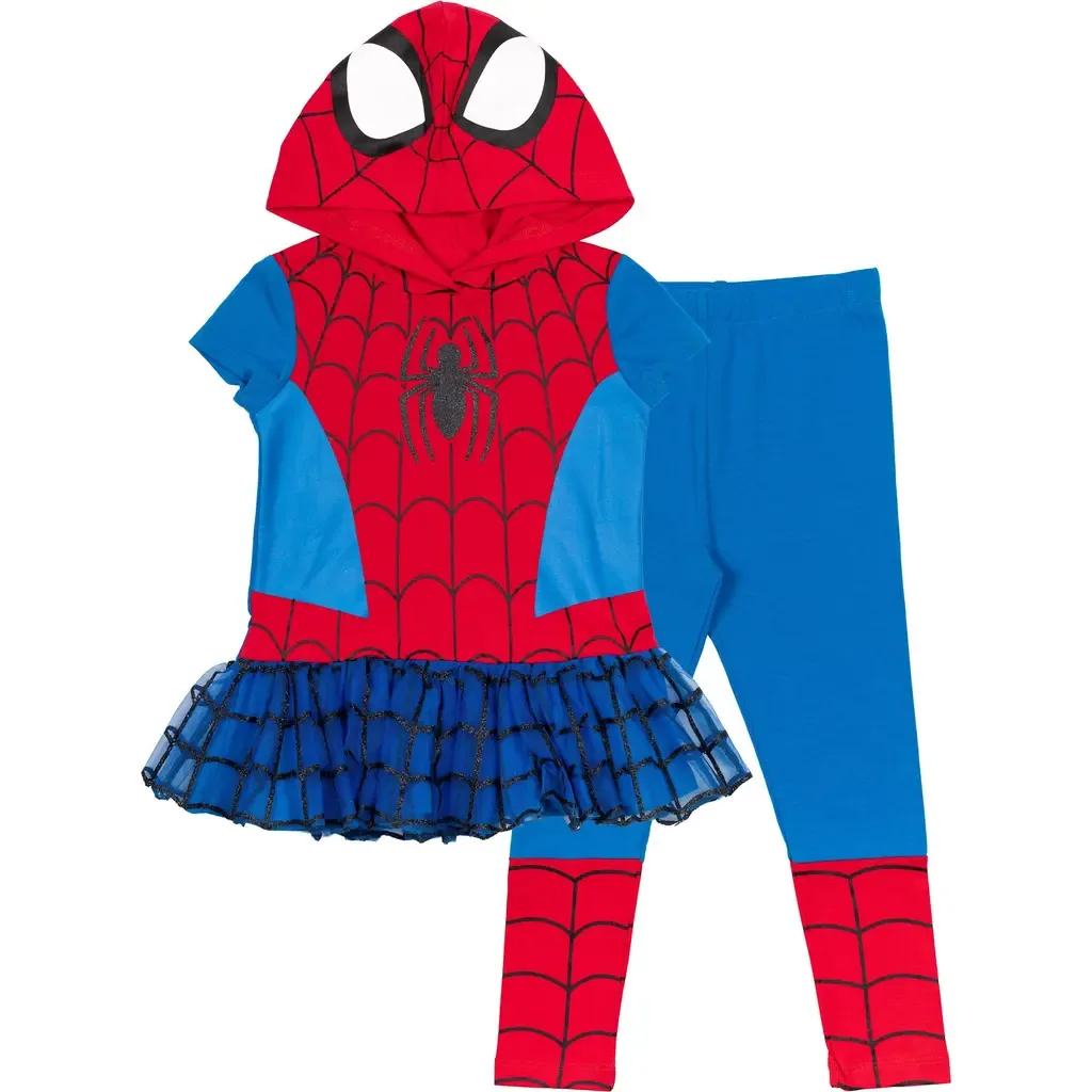 Spider-Man Hooded Tee and Leggings Set by Marvel