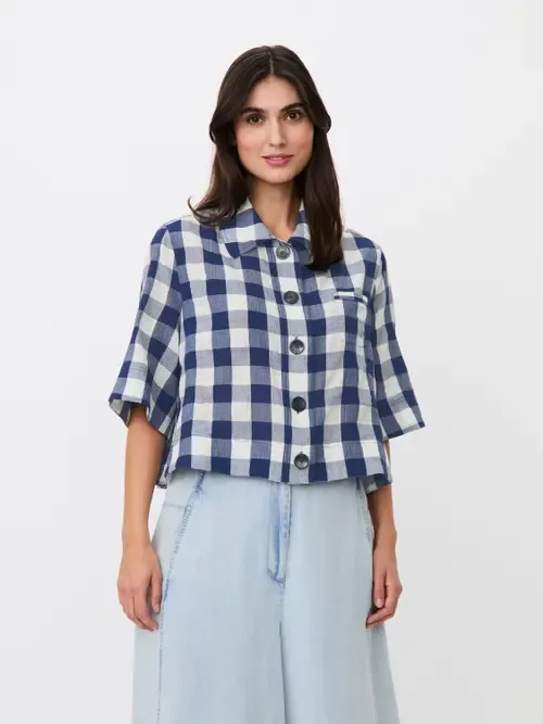 Maisariel Checked Boxy Shirt by Masai Copenhagen