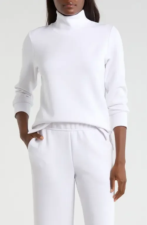 Dreamweave Recycled Polyester Blend Mock Neck Sweatshirt by MPG