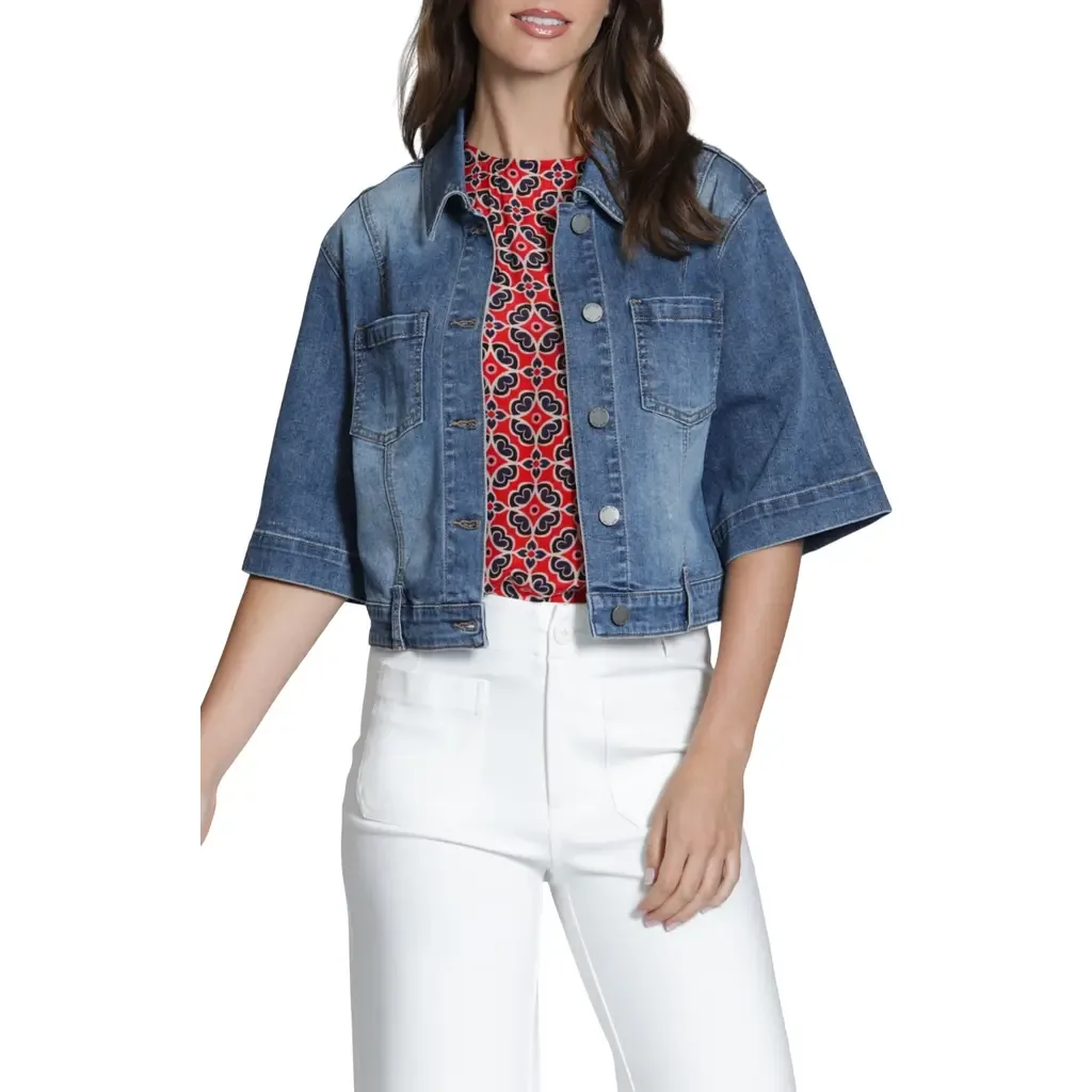 Short Sleeve Denim Jacket by APNY