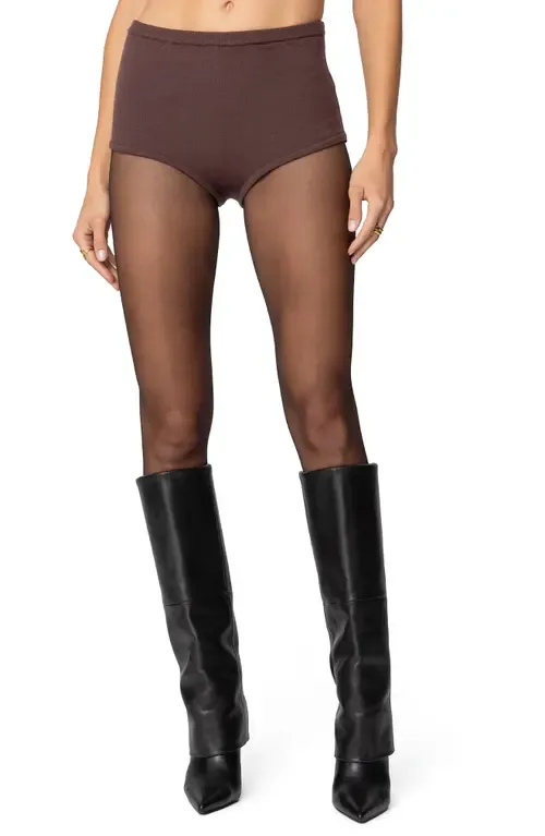 Ashlin Knit Micro Shorts by EDIKTED