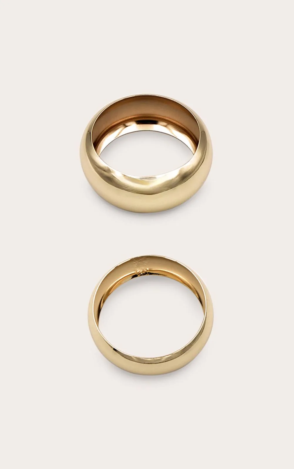 Chunky Bevelled 2 Pack Bangles