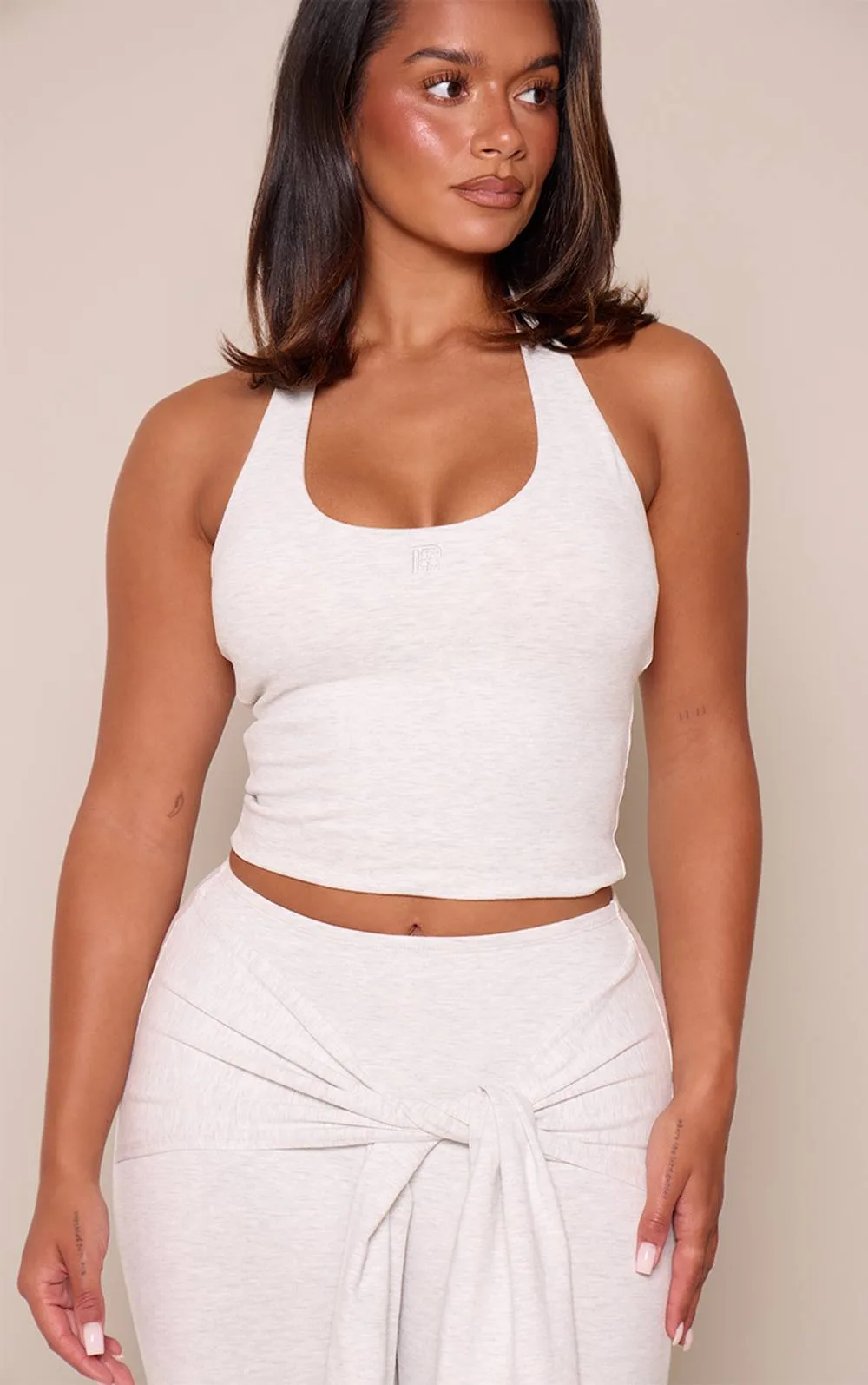 Shape Halterneck Built in Bra Sculpt Top by PrettyLittleThing